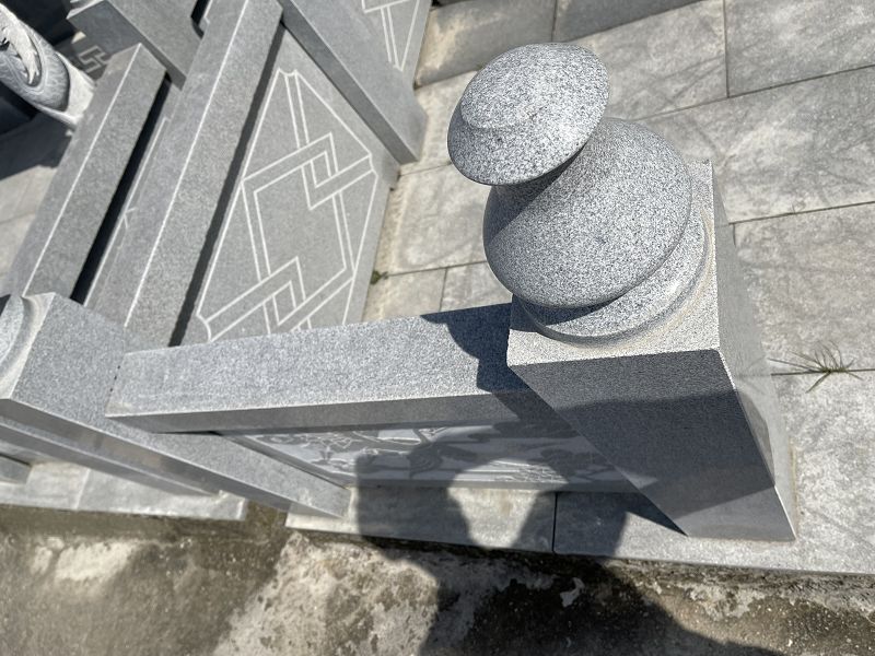 芝麻灰石栏杆，河道石栏杆，桥梁石栏杆，公园石栏杆